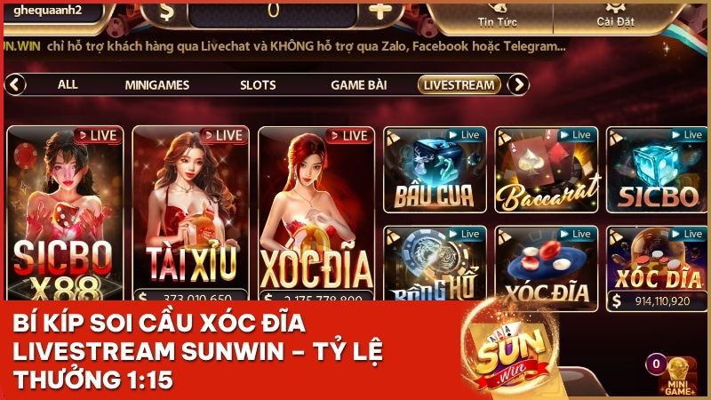 xoc dia livestream sunwin - Cách Chơi Xóc Đĩa Livestream Sunwin Và Mẹo Soi Cầu Bất Bại Từ Cao Thủ